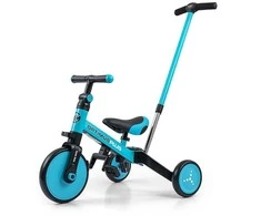 Milly Mally Optimus Plus 4in1 triratis su mėlyna kreipiančiąja juosta