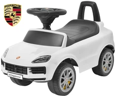 Milly Mally Porsche Cayenne S baltas ride-on car