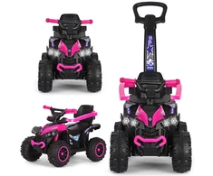 Milly Mally ride-on car Wild 3in1 pink