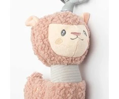 Baby Mix Mokomasis pliušinis žaislas su muzikine dėžute ir klipu New Baby Lama