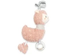 Baby Mix Mokomasis pliušinis žaislas su muzikine dėžute ir klipu New Baby Lama