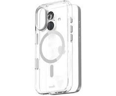„Moshi iGlaze MagSafe“ dėklas iPhone 17 (sidabrinis)