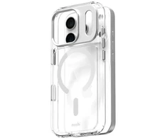 „Moshi iGlaze MagSafe“ dėklas „iPhone 17 Pro“ (sidabrinis)