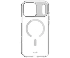 „Moshi iGlaze MagSafe“ dėklas „iPhone 17 Pro Max“ (sidabrinis)