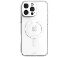Moshi iGlaze MagSafe – dėklas, skirtas iPhone 16 Pro Max (Luna Sidabrinis)