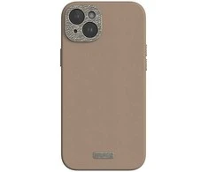 Moshi Napa MagSafe – odinis dėklas, skirtas iPhone 15 Plus (Woodsmoke Brown)
