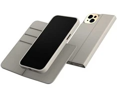 Moshi Overture MagSafe dėklas su nuimama magnetine pinigine, skirta iPhone 14 Plus (pilka)
