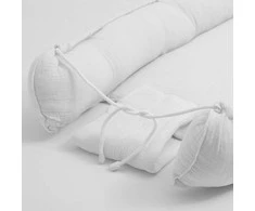 Muslino lizdas kūdikiui New Baby baltas