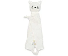 Baby Mix Muslino mielas žaislas New Baby Cat baltas