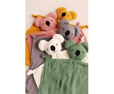 Baby Mix Muslino mielas žaislas New Baby Koala rožinis