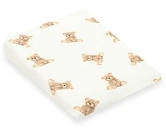 Muslino pagalvės užvalkalas vežimėliui New Baby STANDARD 30x37cm meškiukas
