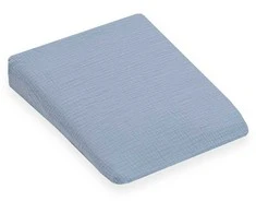 Muslino pagalvės užvalkalas vežimėliui New Baby STANDARD 30x37cm mėlynas