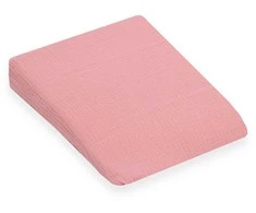 Muslino užvalkalas kūdikių pagalvei-audeklui New Baby BASIC 30x37 cm rožinis