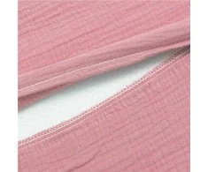 Muslino užvalkalas kūdikių pagalvei-audeklui New Baby BASIC 30x37 cm rožinis