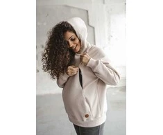 Nėščiųjų ir žindymo marškinėliai Motherhood oversize milk &amp; love smėlio spalvos, XL, XL dydžiai