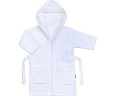 New Baby Baby Chalatas Naujas Baby Owls baltas, dydis 110 (4-5m), 110 (4-5 metai)