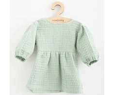 New Baby Baby Muslin suknelė Nauja Baby Comfort Clothes Sage, dydis 68 (4-6m), 68 (4-6m)