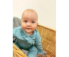 New Baby Dviejų dalių rinkinys kūdikiams Naujas Baby Stripes Ice Mėlyna, dydis 86 (12-18m), 86 (12-18m)