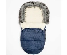 New Baby Naujas Baby Lux vilnos mėlynas žieminis paltas