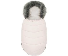 New Baby Naujas kūdikių seilinukas su kailiniu dulkėtai rausvu
