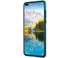 Nillkin Super Frosted Shield – dėklas, skirtas Huawei P40 (Peacock Mėlyna)