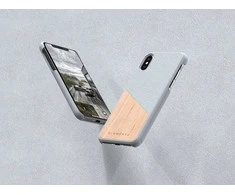 Nordic Elements Original Hel – iPhone Xs Max dėklas su tikro klevo mediena (šviesiai pilka)
