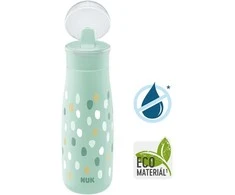 NUK Mini-Me Flip 2-in-1 Baby Bottle, 450 ml žalia
