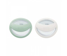 NUK MommyFeel Soother 0-9m 2 vnt žaliai balta