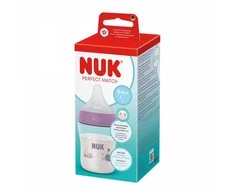 NUK Perfect Match Temperature Control Baby Bottle 150 ml Hippo