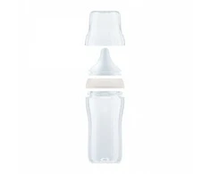 NUK Perfect Match temperatūros kontrolės kūdikių buteliukas 260 ml baltas