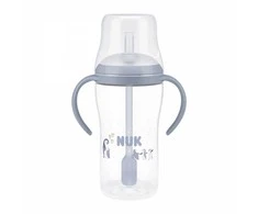 NUK Perfect Match lavinamasis buteliukas su šiaudeliu PINGVINAS 260 ml