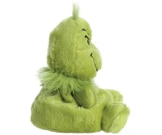 Bt21 Grinch Grinčas - pliušinis žaislas sėdintis Grinčas 13 cm iš „Palm Pals“ kolekcijos