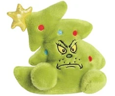 Bt21 Other Brand Grinčas - pliušinis žaislas Grinčas Kalėdų eglutės formos, 13 cm iš „Palm Pals Collection“