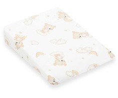 Pagalvės-pagalvėlės užvalkalas vežimėliui New Baby BASIC smėlio spalvos 30x37 cm