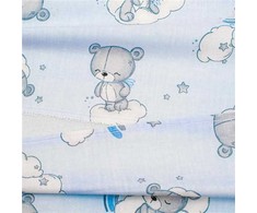 Pagalvės-pagalvėlės užvalkalas vežimėliui New Baby BASIC 30x37 cm mėlynas