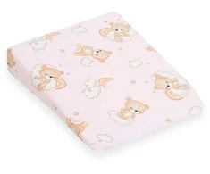 Pagalvės-pagalvėlės užvalkalas vežimėliui New Baby BASIC 30x37 cm rožinis