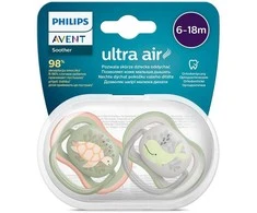 Philips Avent Ultra Air čiulptukai 2 vnt., 6-18 mėn. berniukui, dydis 6-18 mėn., 6-18 mėn.