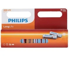 Philips LongLife - AAA / R03 1,5V cinko baterijų rinkinys 12 vnt.