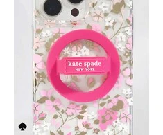 Case-Mate Rožinė Kate Spade Niujorko magnetinė kilpa - MagSafe pirštų laikiklis (Pom Pom Rožinė)