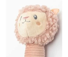 Pliušinis barškutis su Squeaker New Baby Lama