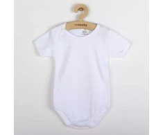 Prabangus korpusas trumpomis rankovėmis New Baby - baltas, 92 (18-24m), 92 (18-24m) dydis