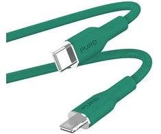 PURO ICON minkštas laidas – USB-C prie Lightning MFi 1,5 m (Jade)