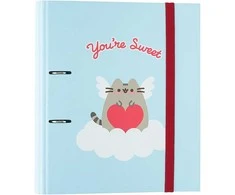 Pusheen - A4 segtuvas iš Purrfect Love kolekcijos (2 žiedai, elastinė juosta)