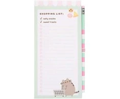 Pusheen - Magnetinis šaldytuvo pirkinių sąrašas iš Foodie kolekcijos (10 x 21 cm)