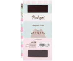 Pusheen - Magnetinis šaldytuvo pirkinių sąrašas iš Foodie kolekcijos (10 x 21 cm)
