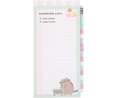Pusheen - Magnetinis šaldytuvo pirkinių sąrašas iš Foodie kolekcijos (10 x 21 cm)
