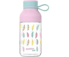 Gertuvė Quokka Ice Kids su dirželiu - Tritan buteliukas 430 ml (plunksnos)