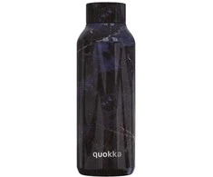 Quokka Solid – nerūdijančio plieno termo butelis 510 ml (juodasis marmuras)