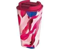 Quokka Vaso Cafe Doble Pared - Plastikinis puodelis su dvigubomis sienelėmis 450 ml (Satsuma)