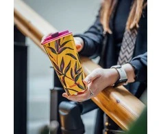 Quokka Vaso Cafe Doble Pared - Plastikinis puodelis su dvigubomis sienelėmis 450 ml (Sun Garden)